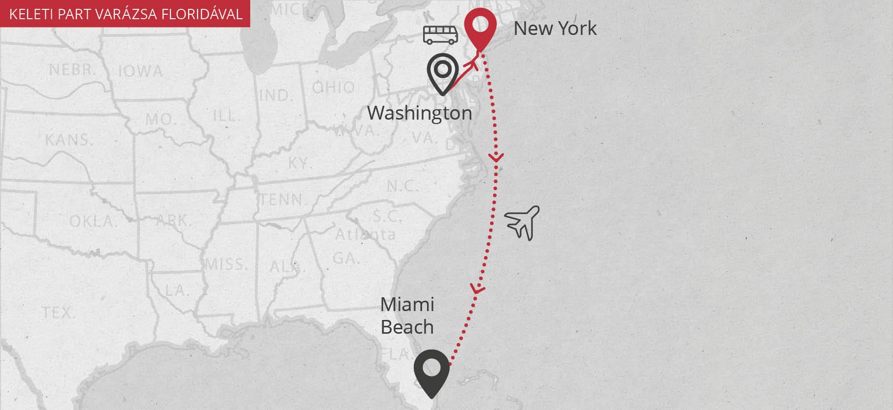utazas egyénileg térkép usa